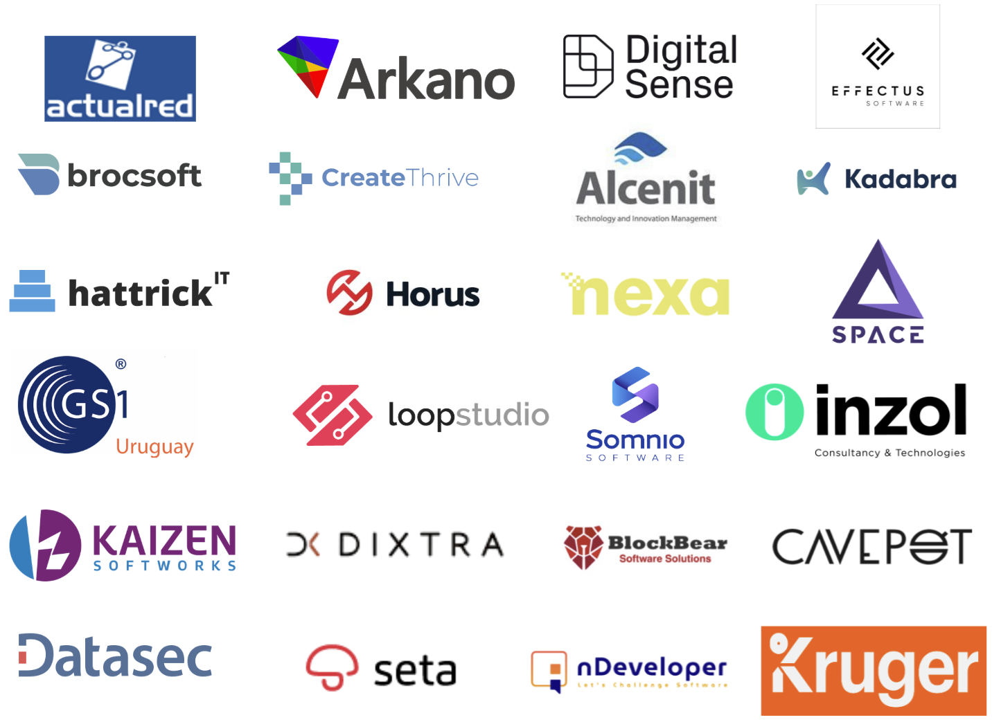 Logos de empresas clientes de Lighthouse Consulting Services